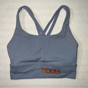 Lululemon x UT Texas Longhorns Energy Sports Bra Sz 2 Athleisure College W2AV0S
